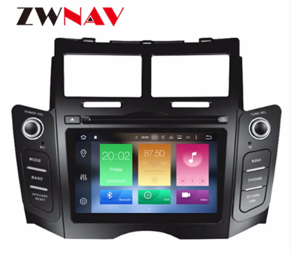 Excellent Android 8.0 8 Core RAM 4GB ROM 32GB Car Screen Radio For Toyota Yaris 2005-2011 Black Car DVD Player GPS Navigation Doble DIN 2