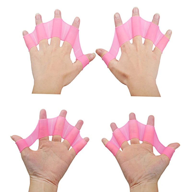 

Soft Silicone Swimming Fins Flippers Frog Hand Swim Web Webbed Glove Training Paddle Dive Swimming Equipment Multi Size