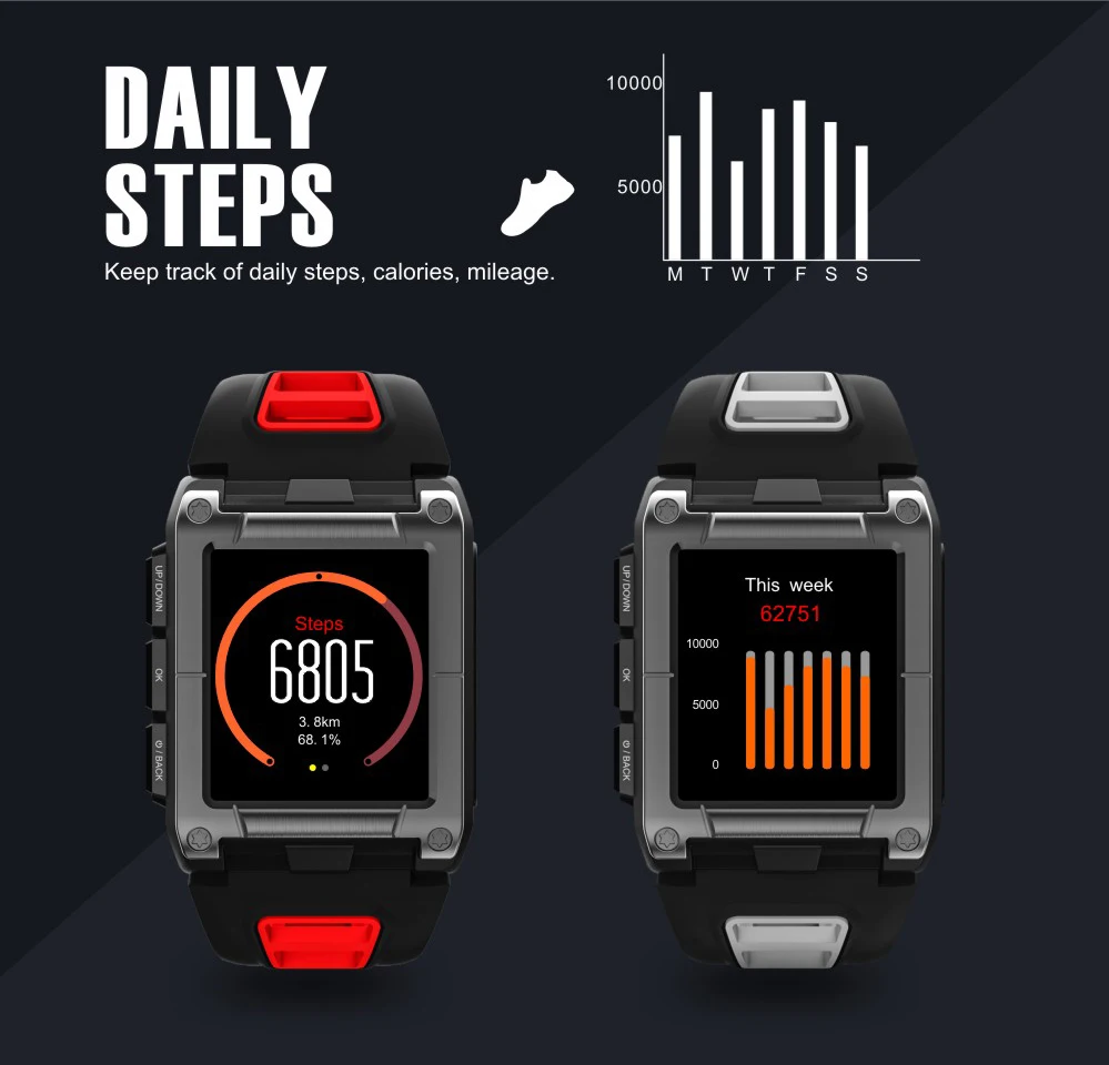 Многофункциональный Спорт на открытом воздухе часы S929 smart watch 1,3 дюймовый цветной сенсорный экран спортивные smart watch IP68 из водонепроницаемого материала