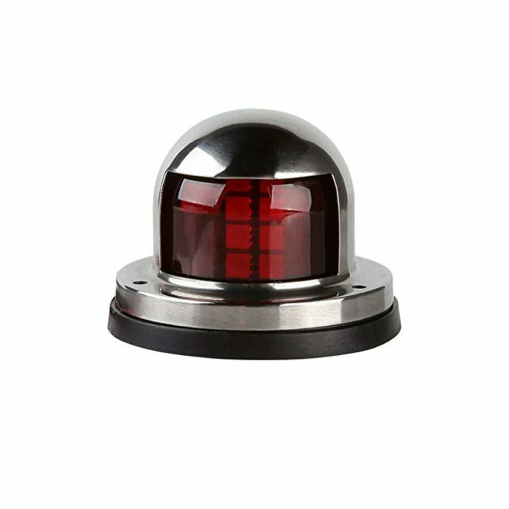 

2PCS Red LED light Stainless Steel 12V Marine Boat Yacht Pontoon LED Bow Navigation Lights Red And Green Car accessories