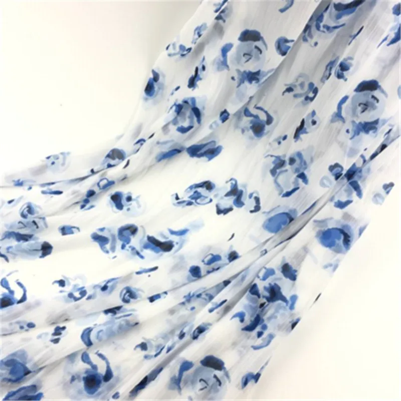 150 см* 100 см шифоновая ткань с принтом Феи маленькая свежая тонкая юбка с принтом Летняя одежда новая красивая GD51