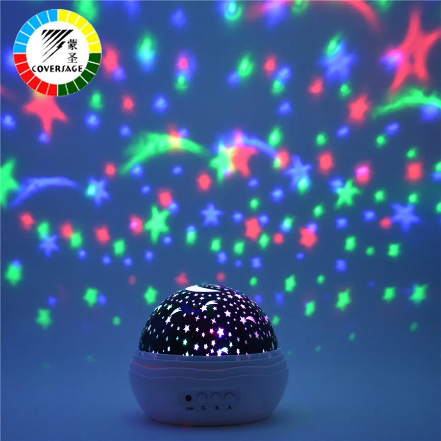  Coversage Night Light Projector Rotating Starry Sky Star Master Spin Romantic Led Lamp Projection C - 4000236881764