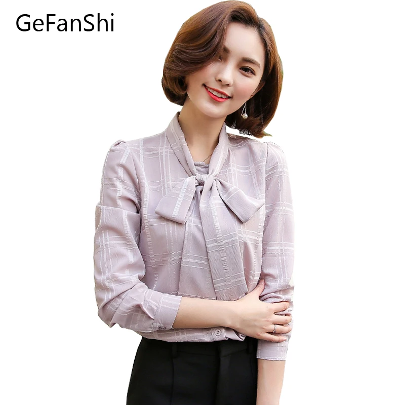 2018 сезон: весна лето для женщин блузки для малышек Новое поступление Мода лук воротник