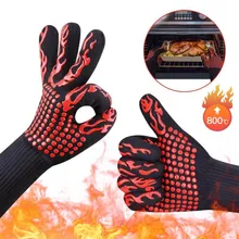 1 шт./1 пара термостойкие силиконовые для выпечки для барбекю перчатки, кухонные принадлежности для барбекю гриля варежки блюдо моющиеся перчатки
