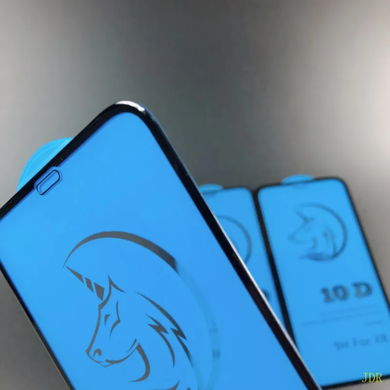 1000 шт для iPhone 10D закаленное стекло для iPhone X 7 8 6 Plus 6s 7 XR защита экрана полное покрытие защитное стекло