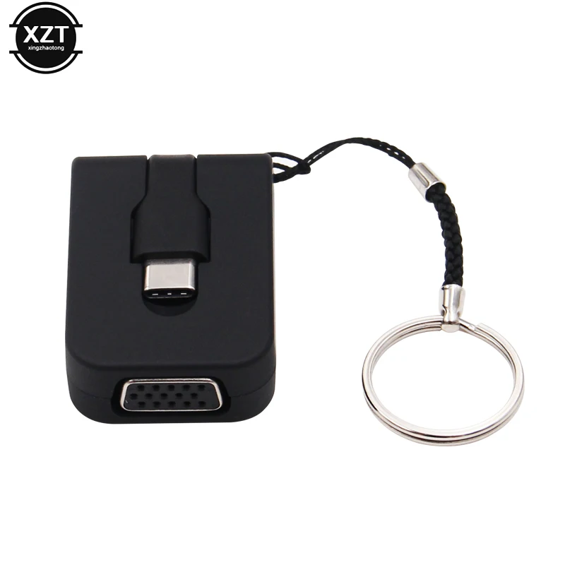 1PCS USB -C VGA  1080P USB c-vga ȯ ̺,   Ʈ  ƺ ũҺ ȼ  