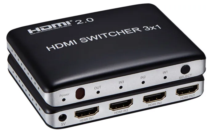 HDMI коммутатор 3x1 RC переключатель 4 к/60 Гц, 3D 2,0 в 3-в 1-выход Женский адаптер разъем для ТВ STB DVD PS34 xbox бесплатная доставка