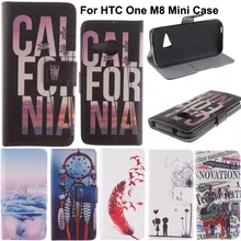 Luxo livro estilo couro caso de telefone celular capa para HTC M8 Mini One Mini 2 com telefone Slots cartão da carteira suporte capas para M8 Mini