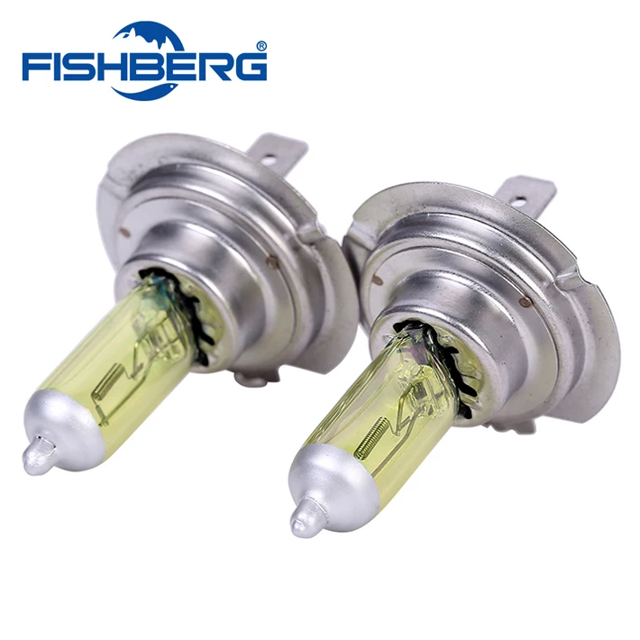 2PCS H7 Light Bulbs 3300K Halogen Xenon Light H7 12V 55W Golden Yellow