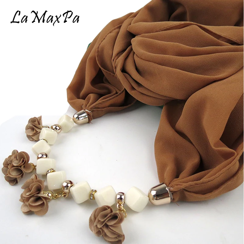 

LaMaxPa Ladies Pendant Scarf Chiffon Hajab Foulard Femme Head scarf Wrap Accessories Muslim Head Scarf Mujer Kerudung