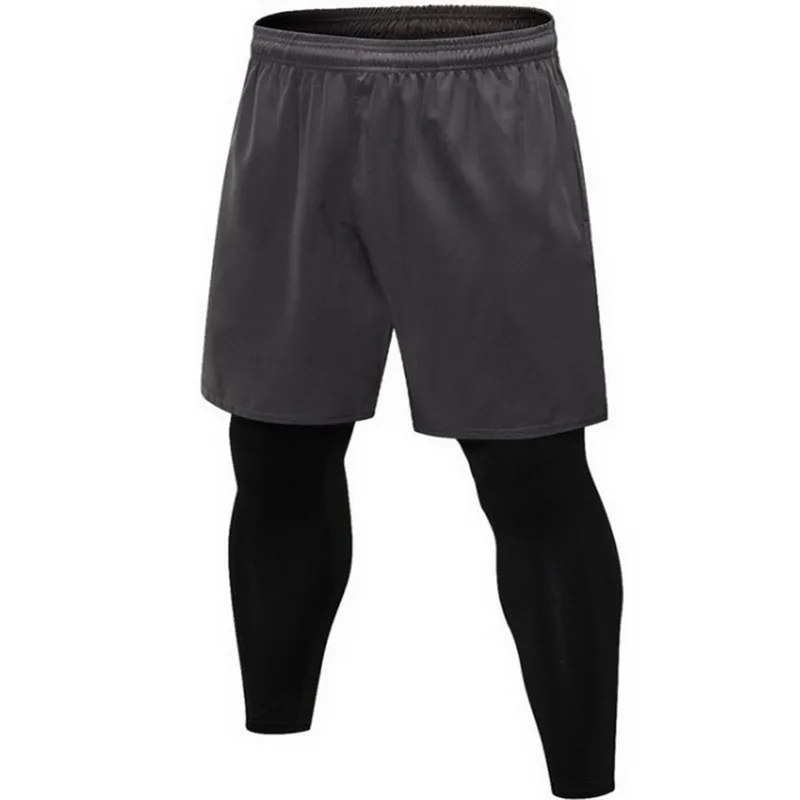 CALOFE брюки для мужчин из двух частей Бодибилдинг узкий Леггинсы Спортивная одежда спортивные лосины тренажерный зал лосины для занятий спортом колготки