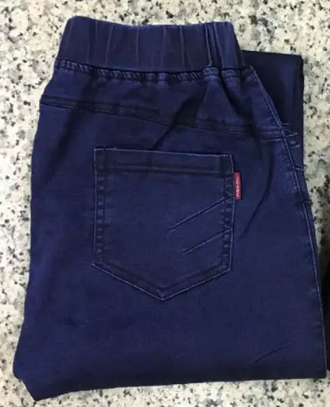 TUHAO Джинсы женские с высокой талией 9XL 8XL 7XL 6XL размера плюс обтягивающие Женские джинсы-стрейч женские эластичные джинсовые брюки YHFS - Цвет: Синий