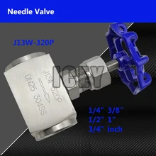 Запорный клапан высокого Давление 2 way игольчатый клапан типа j13w-320p клапан гидравлическая буровая установка для трубы регулирующий клапан потока