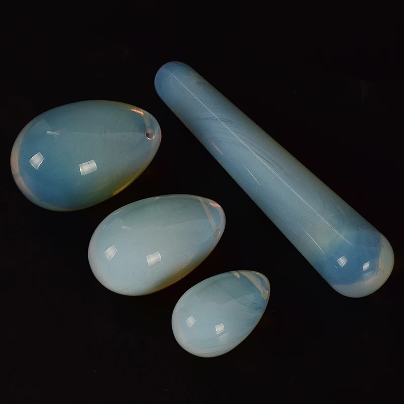 Сверло Opalite яйцо для тренировки вагины набор палочка доставляющая удовольствие вагинальный магический шар Кристальный массаж палочка Бен Ва шары для женщин тренажер Кегеля