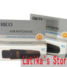 Настоящий Американский RICO Королевский графтонит сопрано Bb Sax мундштук B3/B5 популярный джаз