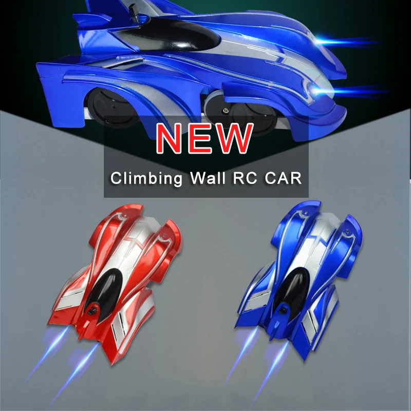 

Wall Climbing RC Car with LED Lights 360 Degree Rotation Stunt Toys For Children Ceiling Remote Control Racing Car Electric Toys
