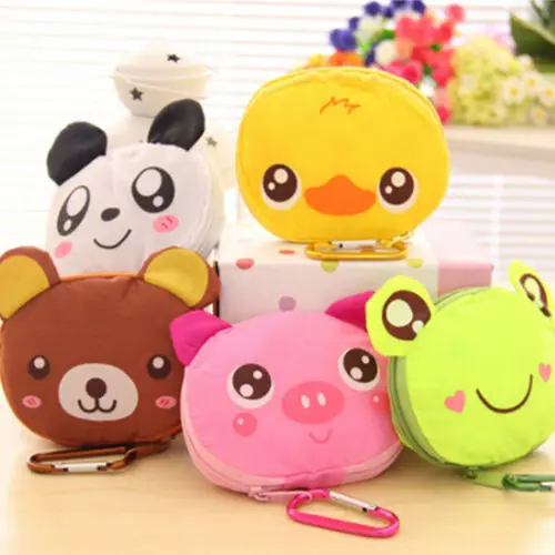 

Cartoon Recycle Storage Grocery Foldable Handy Shopping Bag Reusable Tote Pouch Handbags Eco Reusable Bag Fruit Vegetable