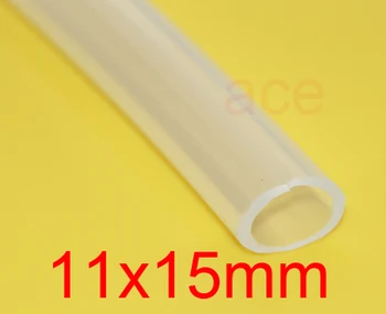 

11mm ID 15mm OD 11X15 Transparency silicone tube food grade thermostable catheter silicon hose ozone rubber tubing pipe