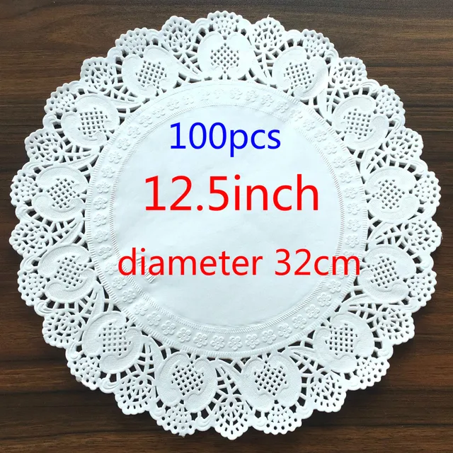 12 5inch 320mm Vintage Napkin Hollowed Lace Paper Mat Crafts 12 5inch 320mm Vintage Napkin Hollowed Lace Paper Mat Crafts Doilies Wedding Decoration