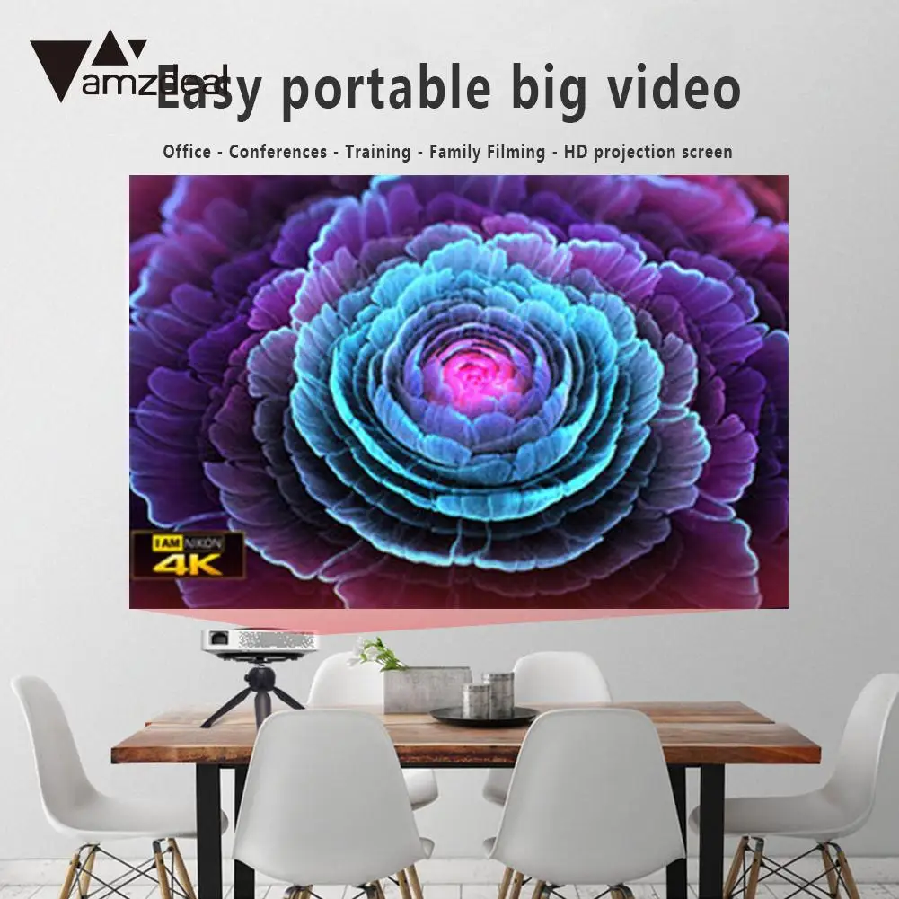 

Projector Screen Meetings 16:9 Projector Curtain Compact Wedding Projection Screen Presentation