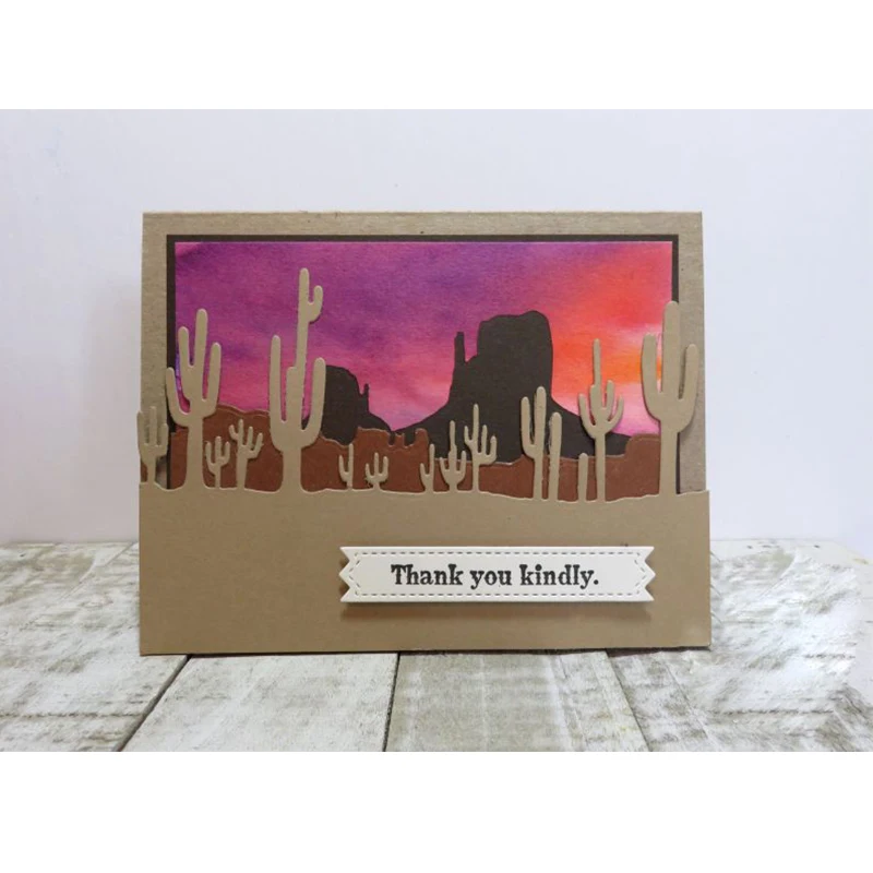 

Cactus Desert Metal Cutting Dies Scrapbooking DIY Card Album Making Embossing Template Handicraft Decoration New Die Cut 2019
