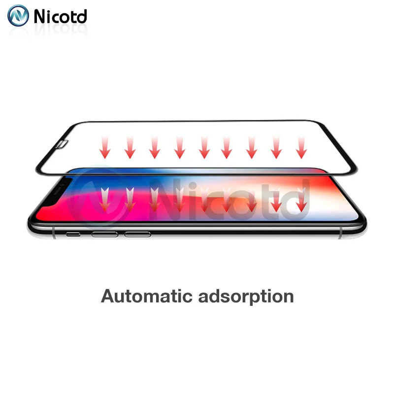 10D Für iPhone 8 7 Plus 6 6 s X Gehärtetem Glas Voll Abdeckung Für iPhone X 6 Plus 7 8 6 s Screen P