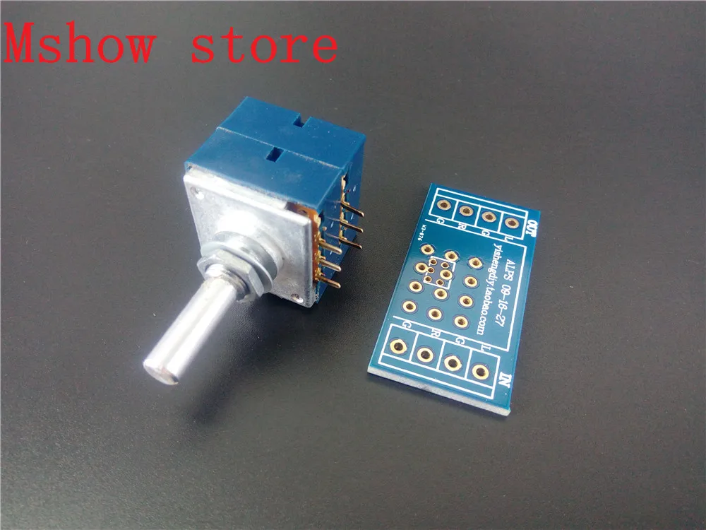 ORIGINAL /& Brand New ALPS RK27 27 Type Dual 10K Potentiometer with MOTOR