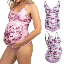 MUQGEW купальники для беременных женщин Одежда для беременных и принт бикини купальники купальный костюм беременных пляжная Танкини femme enceinte