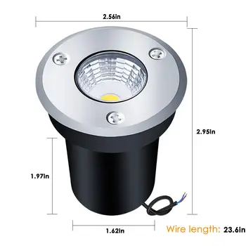 

Lighting ALOVECO 12V-24V Low Voltage LED Landscape Lights Waterproof Pathway Stair Lights In-Ground Lights for Driveway, ST128