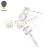 WAVGAT 50PCS F8 8MM White LED Super Bright Straw Hat Light Emitting Diode Highlighted White 0.5W Astigmatism ► Photo 2/4