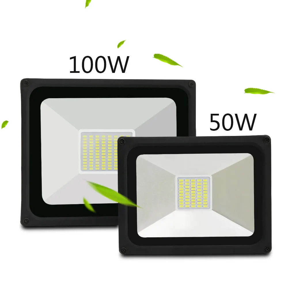 

Flood light 1pce 50W 100W ac176-264v Waterproof IP65 LED Flood Light Warm/Cold whiteOutdoor Light LED Floodlight