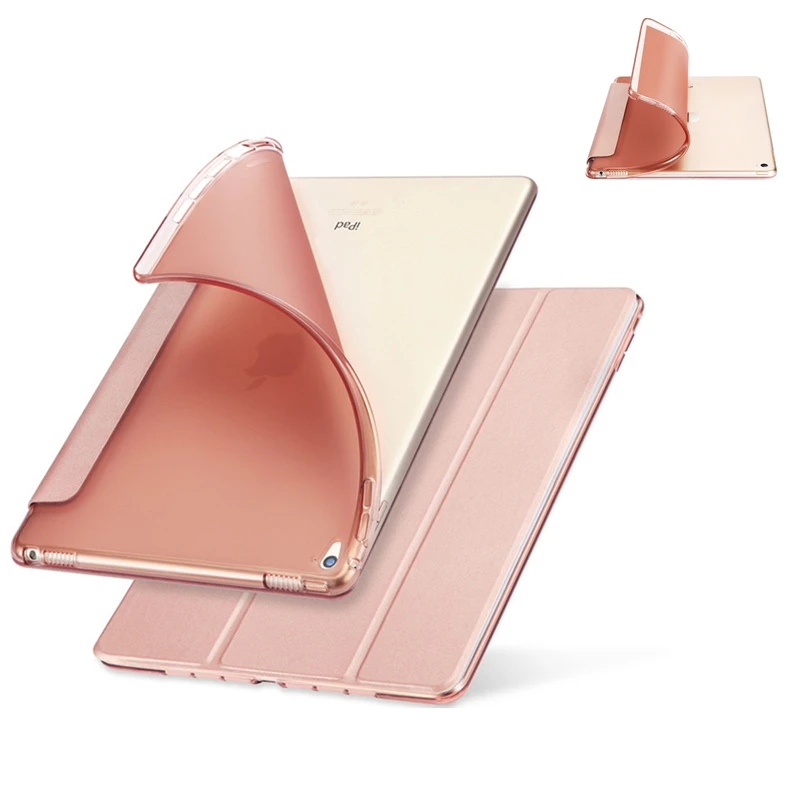 

Cover for iPad Mini 4/3/2/1 Case TPU Silicone Back Trifold Stand for iPad Mini 4 Full Body Funda Protective Tablet Capa Para+Pen