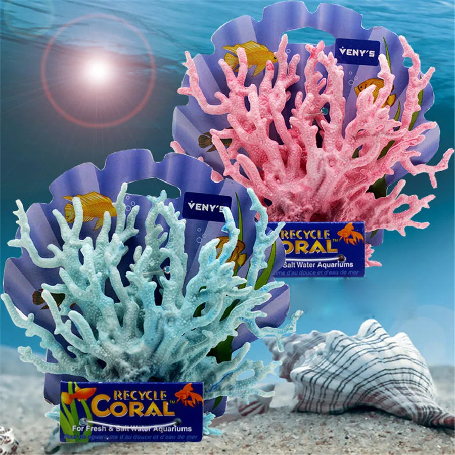 LUOZZY Artificial Coral Ornament Fish Tank Decoration Simulation Coral