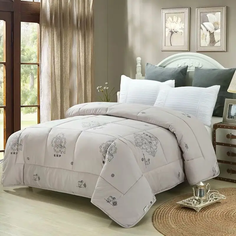 

Australian wool thickened quilt warm pure wool comforter winter double blanket spring&autumn bedding duvets cashmere quilting