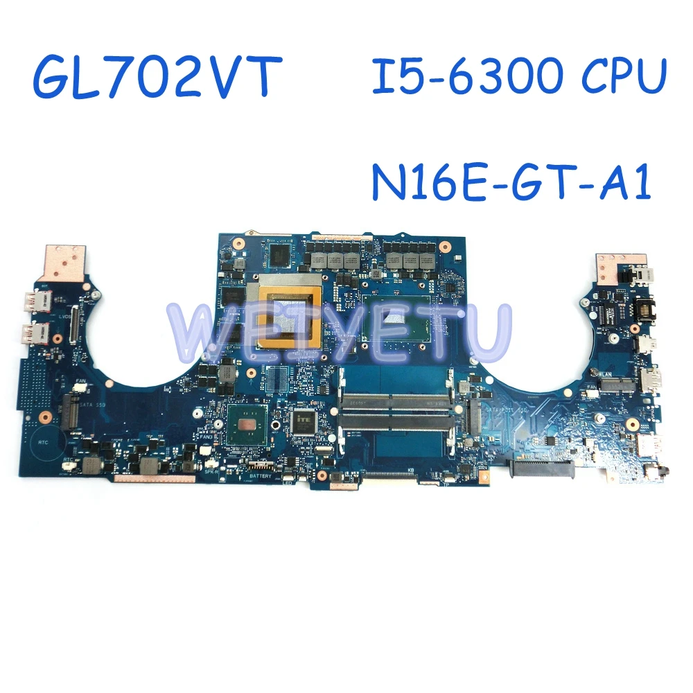  GL702VT Motherboard For ASUS GL702VM GL702VT GL702V With Core I5-6300HQ CPU DDR4 GTX970M 3GB N16E-G