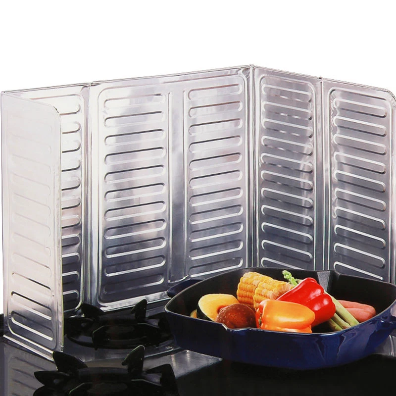 

Kitchen Splash Protection Screen Cover Gas Anti Splatter Shield Guard Oil Divider Frying Pan Oil Stove Splash Proof Baffle Tools