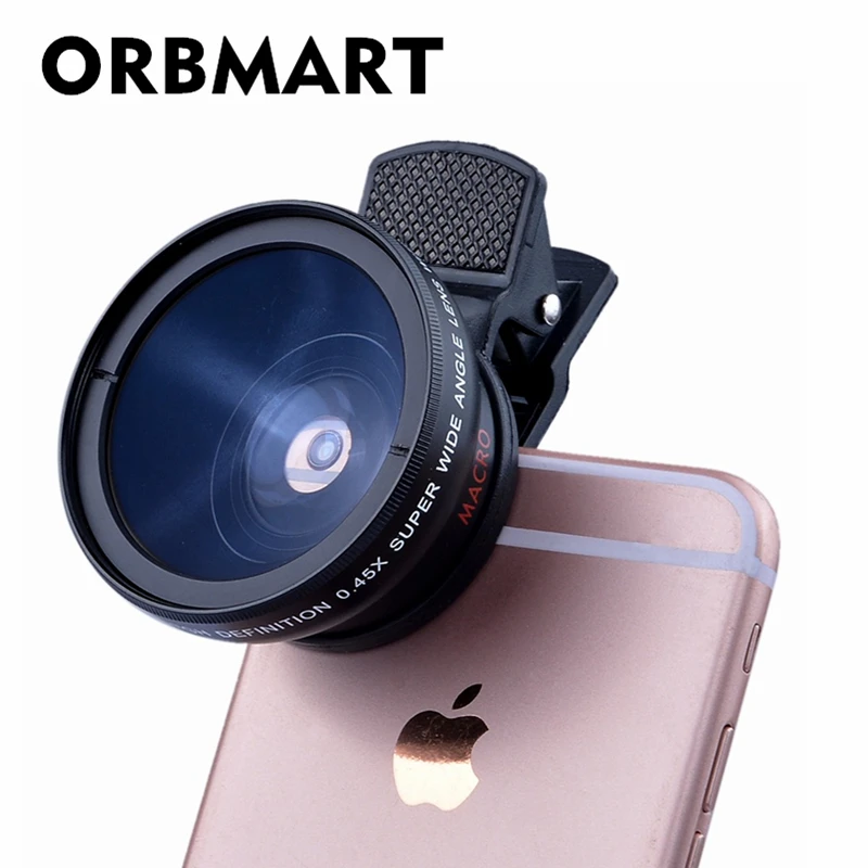 Orbmart كليب مضحك عدسة الكاميرا عدة 0.45x سوبر عدسة واسعة الزاوية + 12.5x سوبر عدسة ماكرو + 235 الأسماك عدسة العين الهاتف المحمول ينس Orbmart كليب مضحك عدسة الكاميرا عدة 0.45x سوبر عدسة واسعة الزاوية + 12.5x سوبر عدسة ماكرو + 235 الأسماك عدسة العين الهاتف المحمول ينس