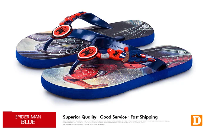 2017 cartoon children slippers Spider man boys slippers Captain America beach summer kids slippers indoor shoes home sandals  girls 530 (14)