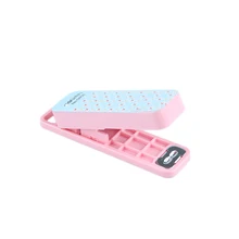 Случайный цвет! 1 шт. конфетного цвета креативный Мини мультфильм Прозрачный сшивание бумаги скобами канцелярские скобы Канцтовары Школьные принадлежности