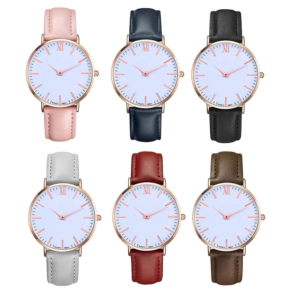 

Top Brand Watches Women Luxury Brand Quartz Watches Men PU Leather Watch Business Casual Wristwatch Male Clock Relogio Masculino