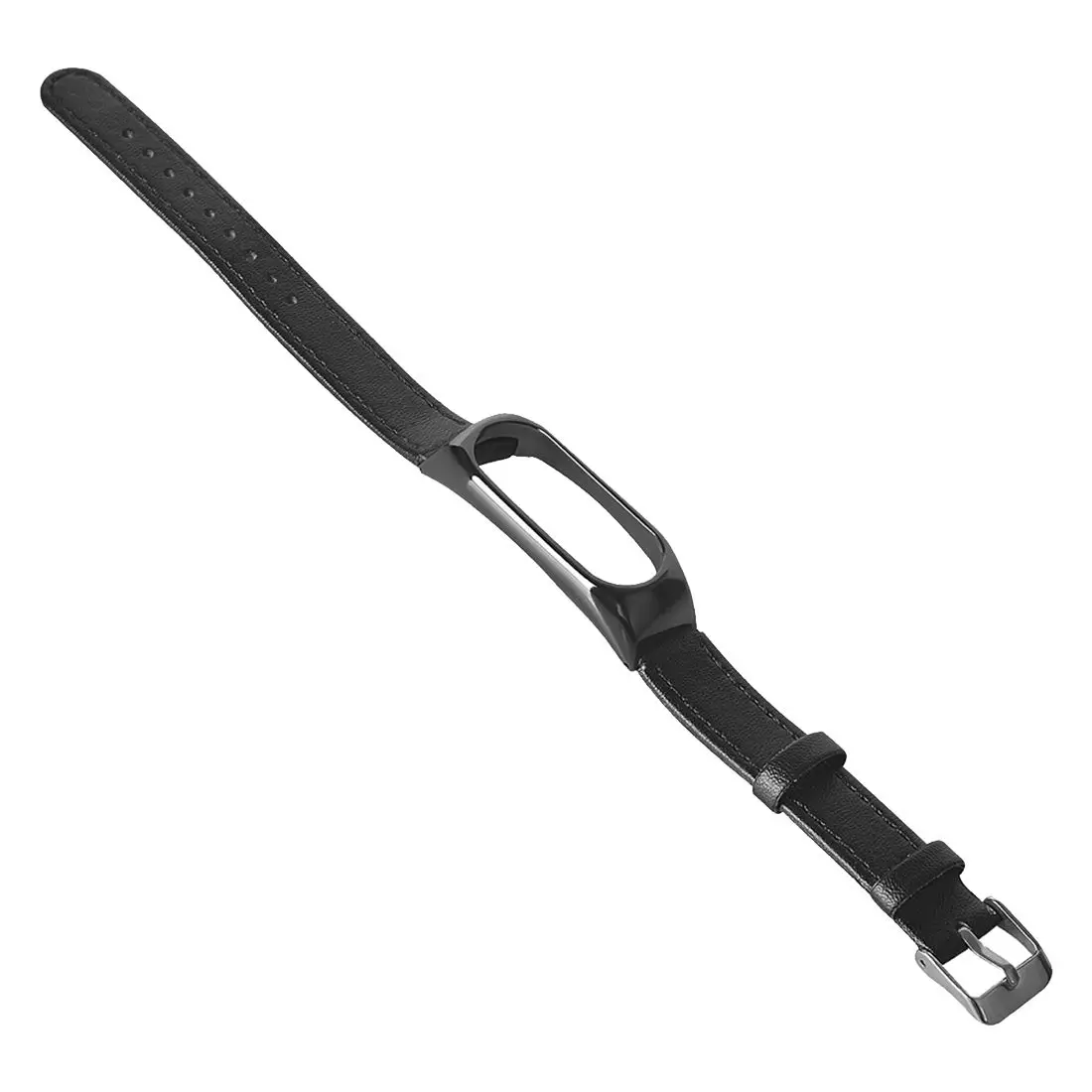  Replacement Leather strap Wrist Band Plus For Xiaomi Mi Band 2 Metal Case Smart Bracelet Case - 32845029344