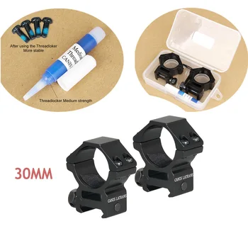 

Canis Latrans Tactical 30MM scope Rings 21.2mm Rail Scope Mount for hunting rifle scope GZ24-0082B