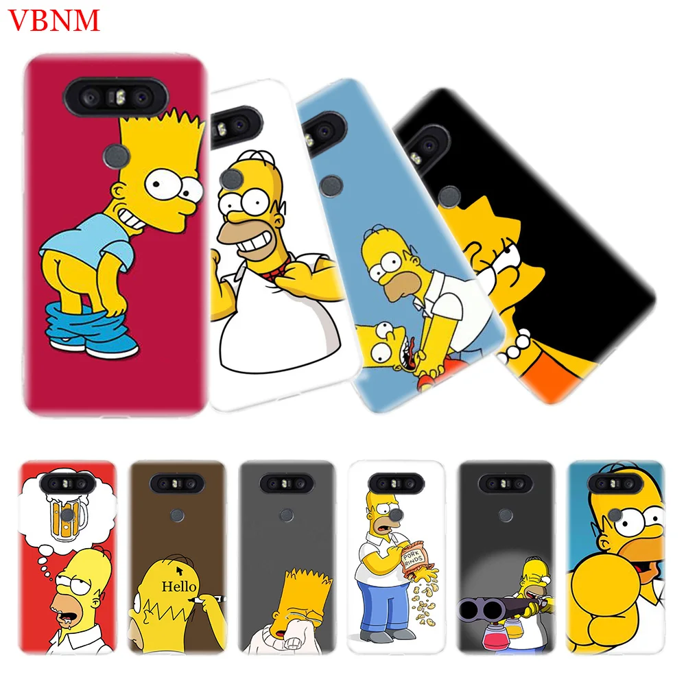 

Funny Homer J. Simpson TPU Silicone Phone Back Case For LG G4 G5 G6 G7 Q6 Q7 Q8 V10 V20 V30 V40 K8 K10 Gift Ary Customized Cover
