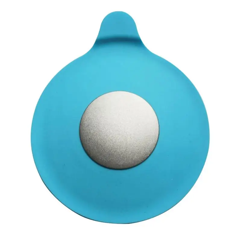 1 упаковка сливная пробка для ванной, Силиконовая пробка для слива воды, крышка для слива воды, дизайн для ванной комнаты, для стирки, кухни - Цвет: Синий