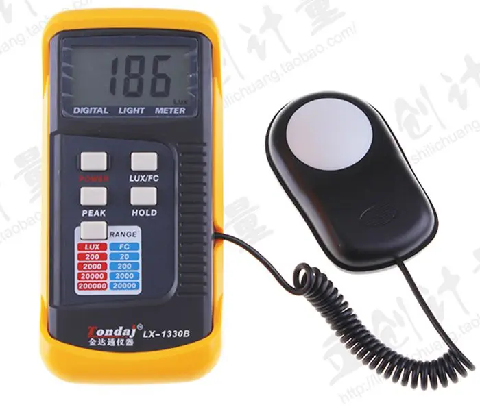 TONDAJ LX1330B digital photometer, photometer, illumination tester