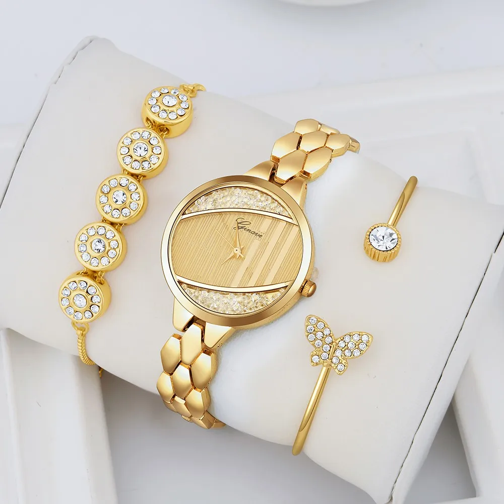 Часы для женщин модные роскошные нержавеющая сталь браслет ремешок кварцевые часы с круглым циферблатом Relogio женский браслет reloj