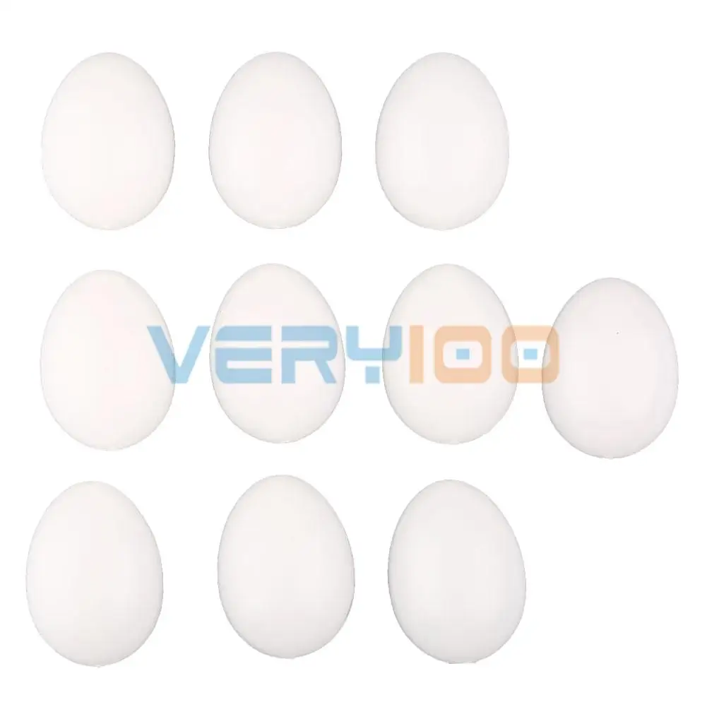 10 шт твердые пластиковые яйца манекен Моделирование Яйца для голубей белый 27*37 мм