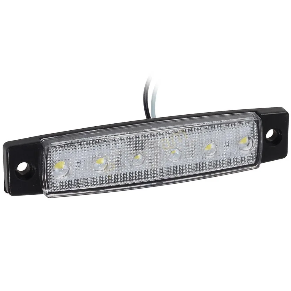 30 pces 1224 v 6 led vermelho