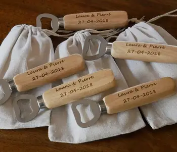 

Custom wood beer opener rustic wedding best man gift personalized bottle opener Father's day gift beer opener
