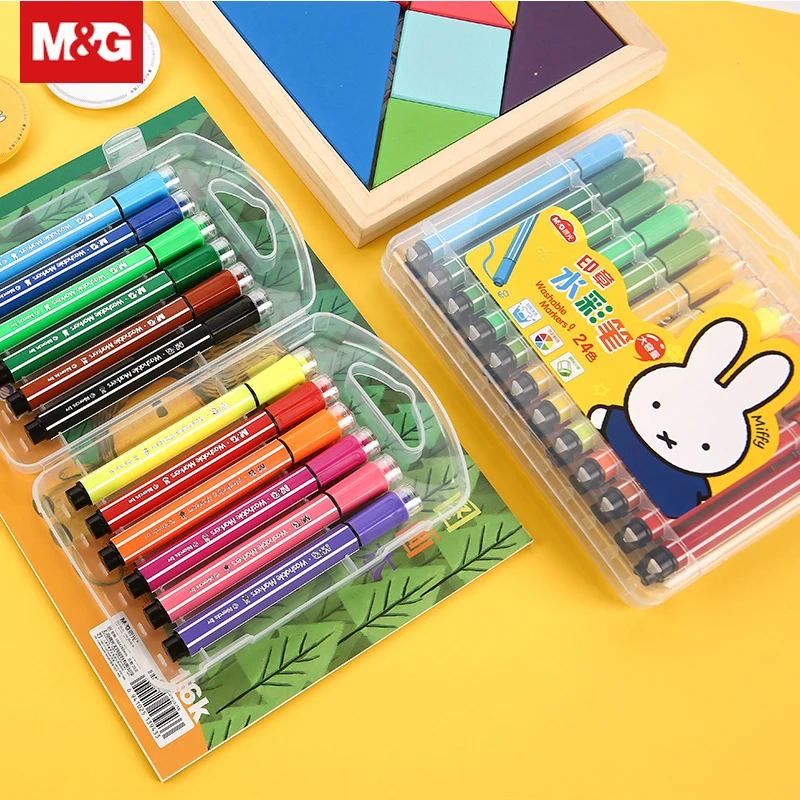

Non-toxic Children Painting Watercolor Pen 12/36 Colors Creative Student Washable Art Markers School Drawing Supplies FCPN0211
